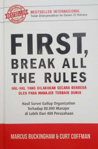 Image of First, Break All the Rules