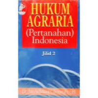 Image of Hukum Agraria ( Pertanahan Indonesia) Jilid 2