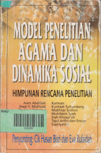 Image of Model Penelitan Agama dan Dinamika Sosial