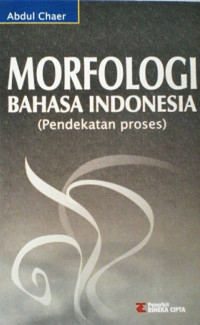 Image of Morfologi Bahasa Indonesia