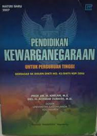 Image of Pendidikan Kewarganegaraan Untuk Perguruan Tinggi : Materi Baru 2007