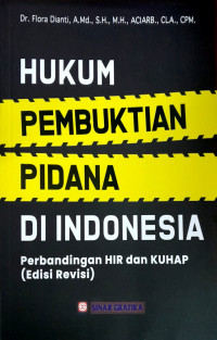 Image of Hukum Pembuktian Pidana di Indonesia