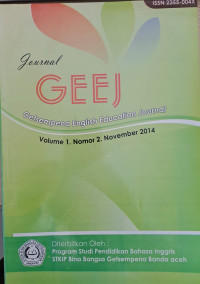 Image of Journal GEEJ Volume I Nomor 2 November 2014