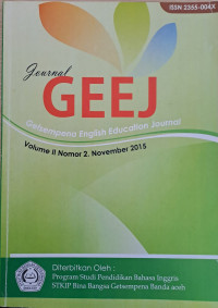 Image of Journal GEEJ Volume II Nomor 2 November 2015