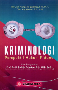 Image of Kriminologi Perspektif Hukum Pidana