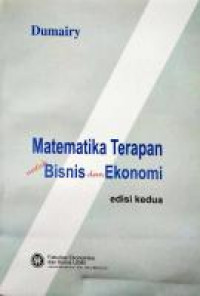 Image of Matematika Terapan untuk Bisnis dan Ekonomi