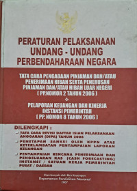 Image of Peraturan Pelaksanaan Undang - Undang Perbendaharaan Negara